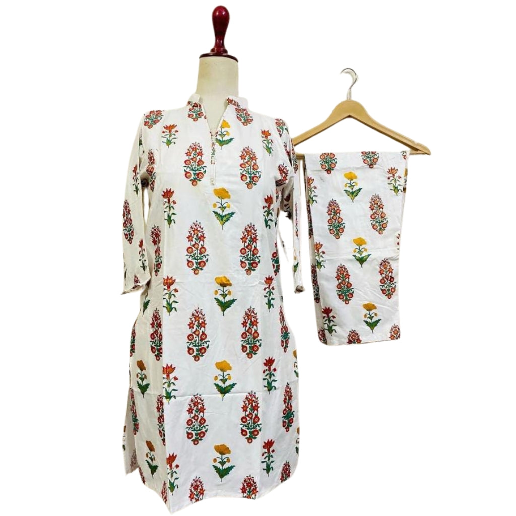 Arabic Lawn Suit, Flower 3D Design & Floral Print, for Women