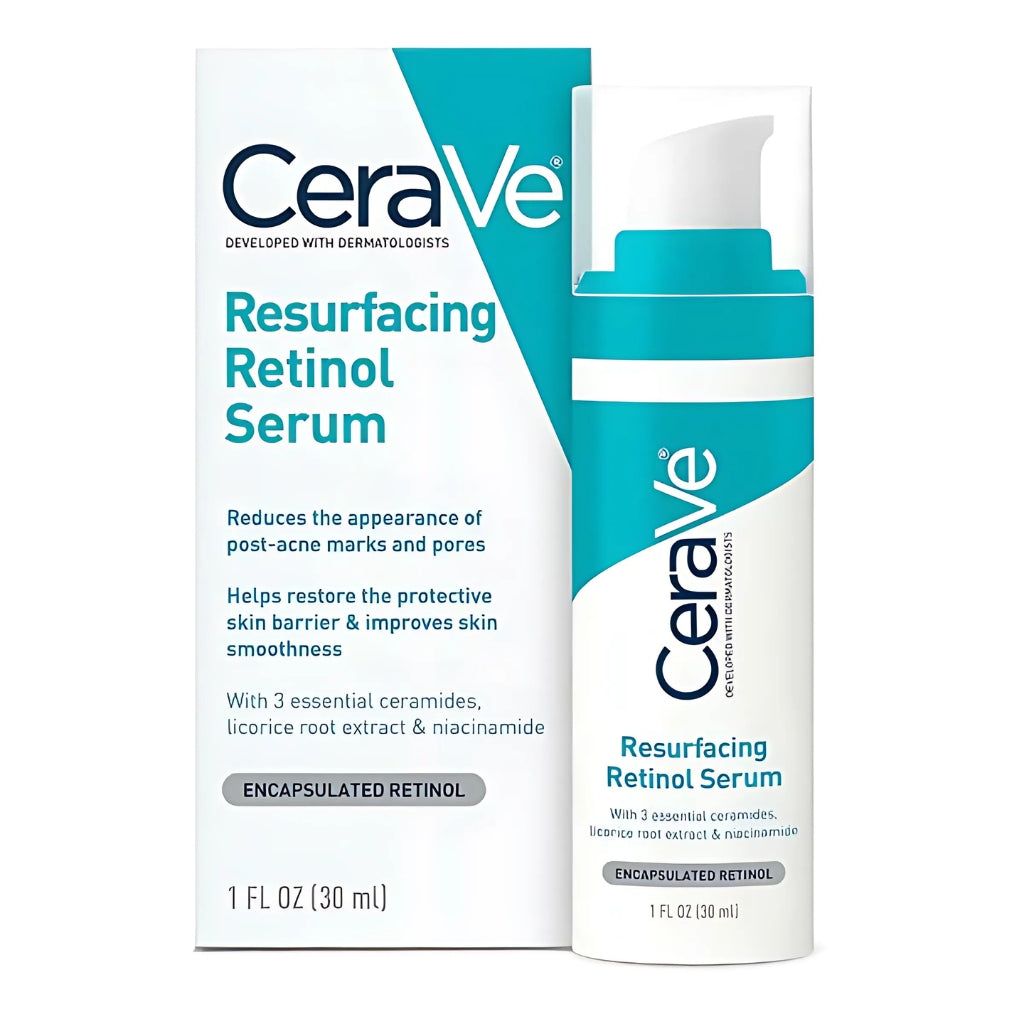 Resurfacing Retinol Serum, Pore Minimizer & Brightening Formula, for Post-Acne Skin