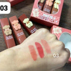 High-Pigment Lipstick Set, 3 Shades, High Gloss & Velvety Finish, for Women