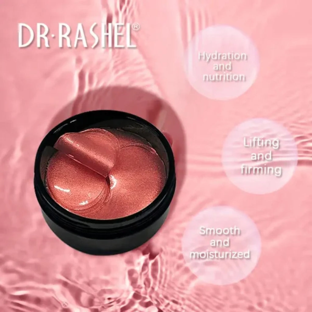 Dr. Rashel Ruby Hydrogel Eye Mask, Firming & Radiance Boost, for Unisex