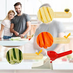 Vegetable Slicer Dicer, Ergonomic Handle & Sharp Steel Blades, for Home Kitchen Use
