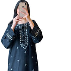 Suit, Sequence Embroidered, Block Printed & Comfortable Fit, for Women