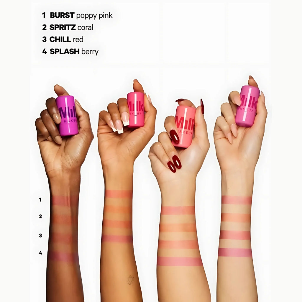 Milk Jelly Tint Set – 4-in-1 Hydrating & Buildable Color Balm, for Lips & Cheeks