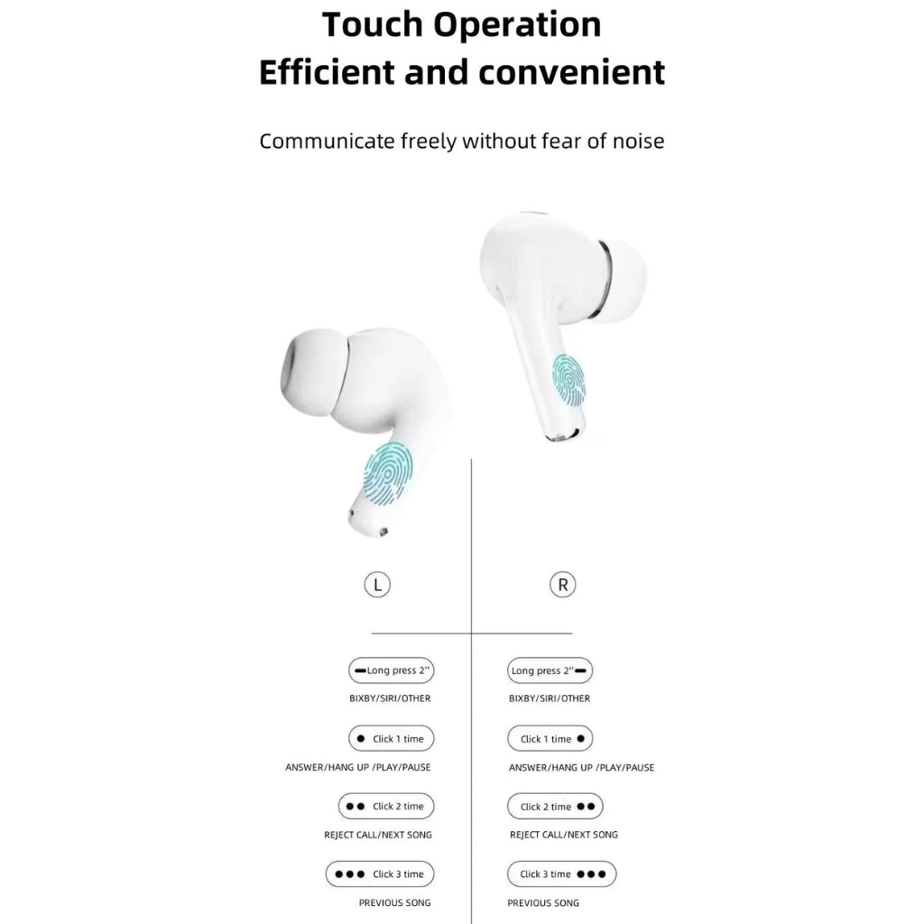 A9 Pro AirPods, Black & White, ANC, LED Display & Smart Features