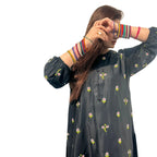 Suit, Trendy Petal Embroidery 2 Piece, Stylish & Elegant, for Women