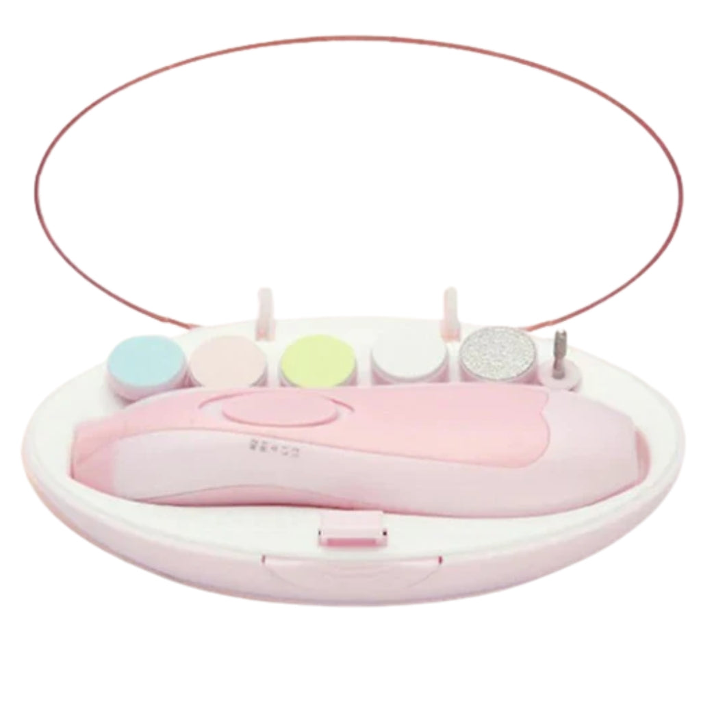 Electric Baby Nail Clipper, Safe & Quiet with 6 Grinding Heads, for Infants & Adults