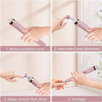 Electric Nail Drill, LED Light, Manicure & Pedicure, Professional & Easy to Use