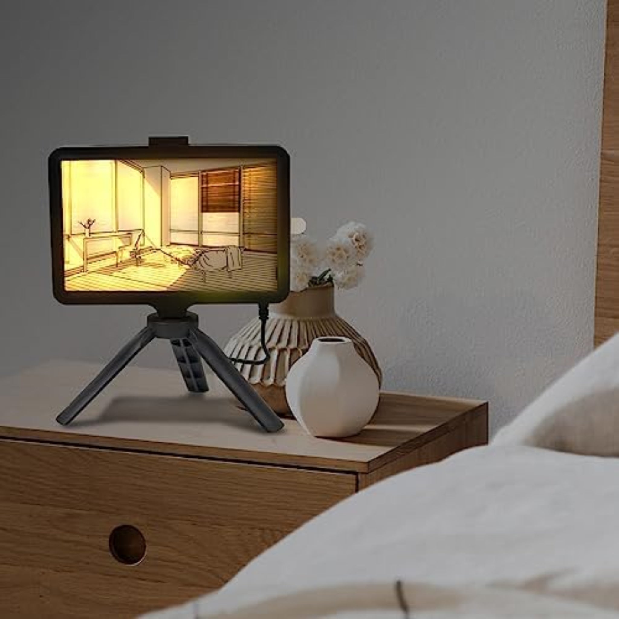 LED Glowing Art Photo Frame, 3-Color Adjustable Lights, Decorative