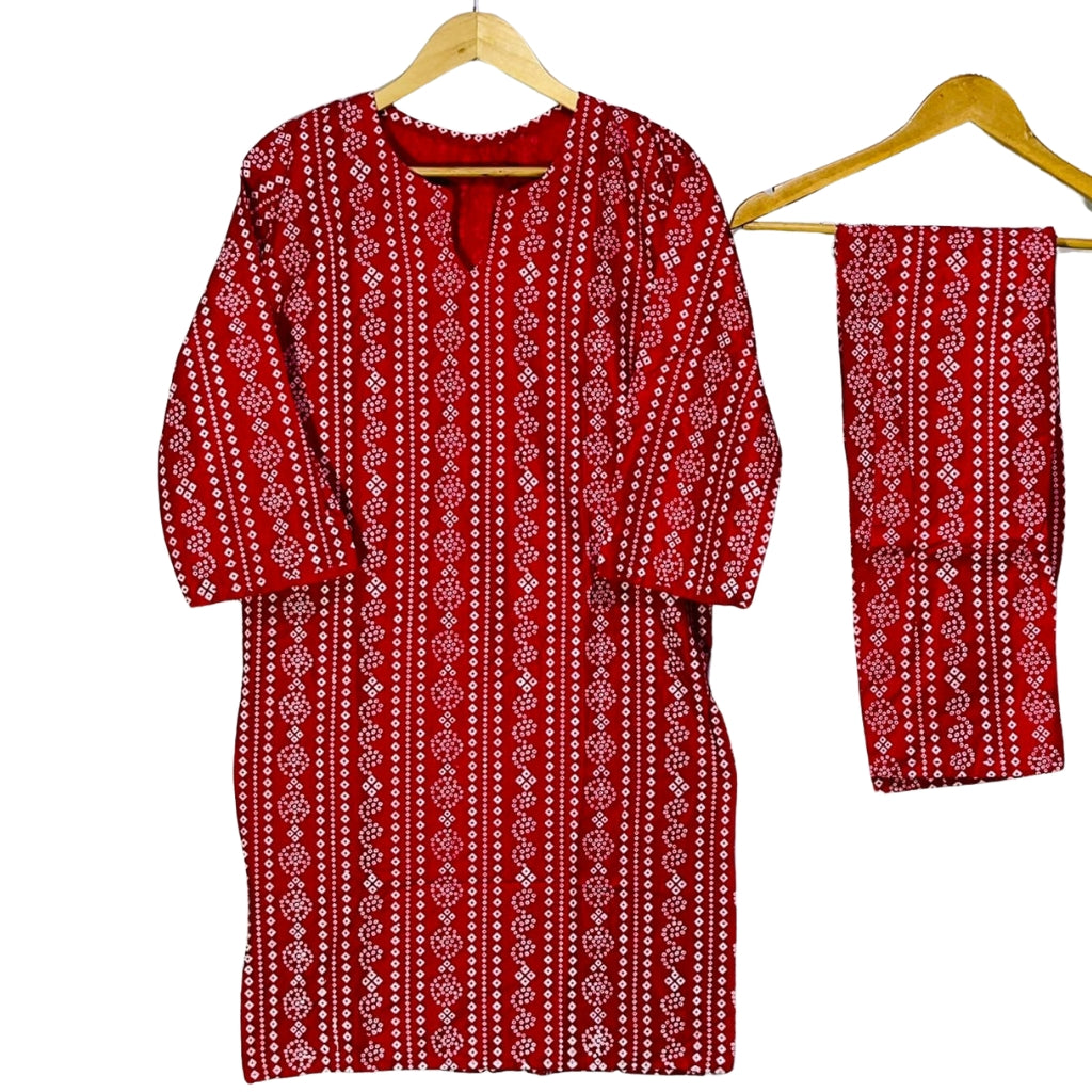 Suit, 2-Piece Chunri Design Stitched Traditional & Elegant, for Women