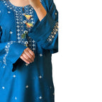 Suit, Sequence Embroidered, Block Printed & Comfortable Fit, for Women