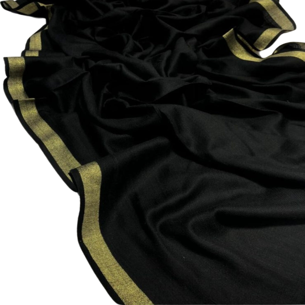 Pashmina Wool Shawl, Light Weight, 3 Yards, Elegant Winter Wear