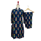 Arabic Lawn Suit, Flower 3D Design & Floral Print, for Women