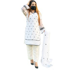 Embroidered Shafoon 3Pc Dress, Elegant Design & Wedding Wear, for Women