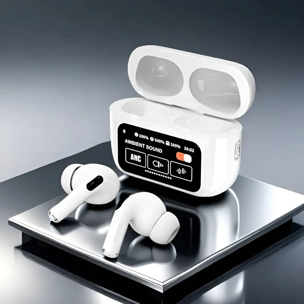 A9 Pro AirPods, Black & White, ANC, LED Display & Smart Features
