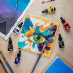 Mont Marte Premium Acrylic Ink, 12 Colors, 20ml Bottles, Vibrant & Waterproof