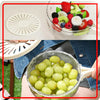 2-in-1 Drainer & Strainer Basket, Foldable Washing Bowl