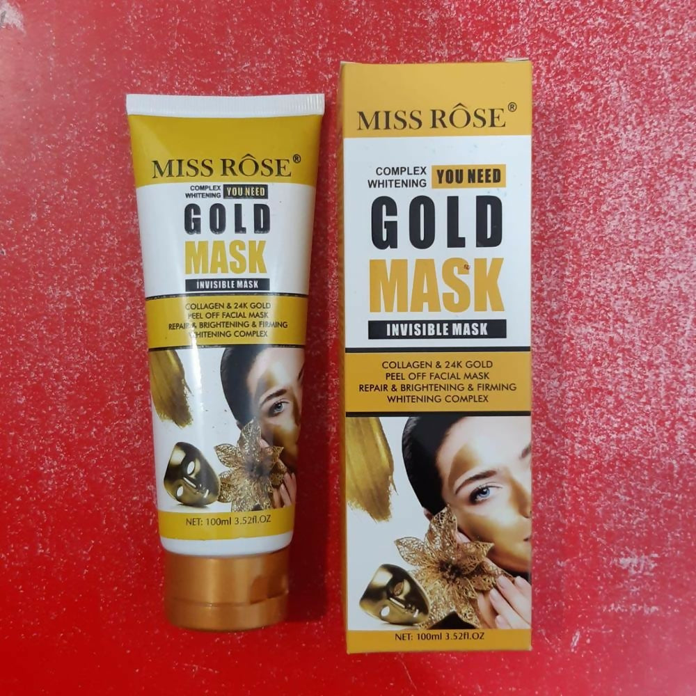 Miss Rose Original Gold Mask | Invisible Mask Collagen & 24k gold peel of facial mask repairing & Brightening & firming whitening complex