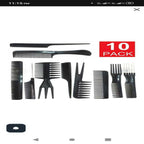 10 Pcs Professional Hair Styling Comb Set | Barber & Salon Hairdressing Combs Kit