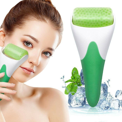 Ice Roller for Face & Eye Puffiness Relief, Cold Gel Ice Face Roller Massager - Ice Roller Cool Roller For Face Eye Body Facial Shaping Anti Wrinkle Ice Roller Massager Smooth Skin ( Random Color )