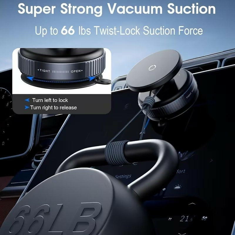 Upgraded 360 Vacuum Magnetic Car Mount Phone Holder Hands Free Suction Cup