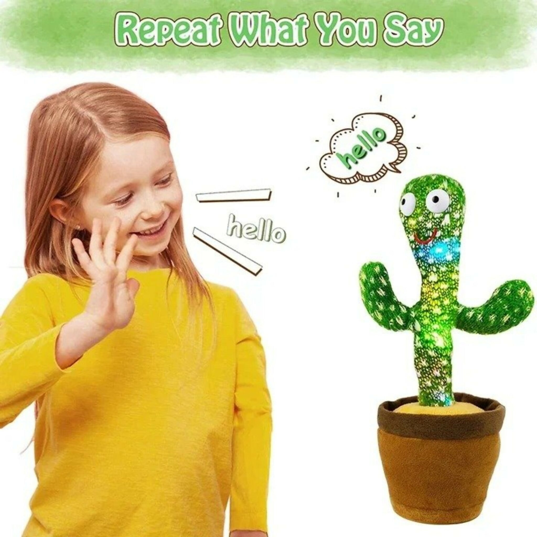 Dancing Cactus Toy – Singing, Talking, Voice Recording