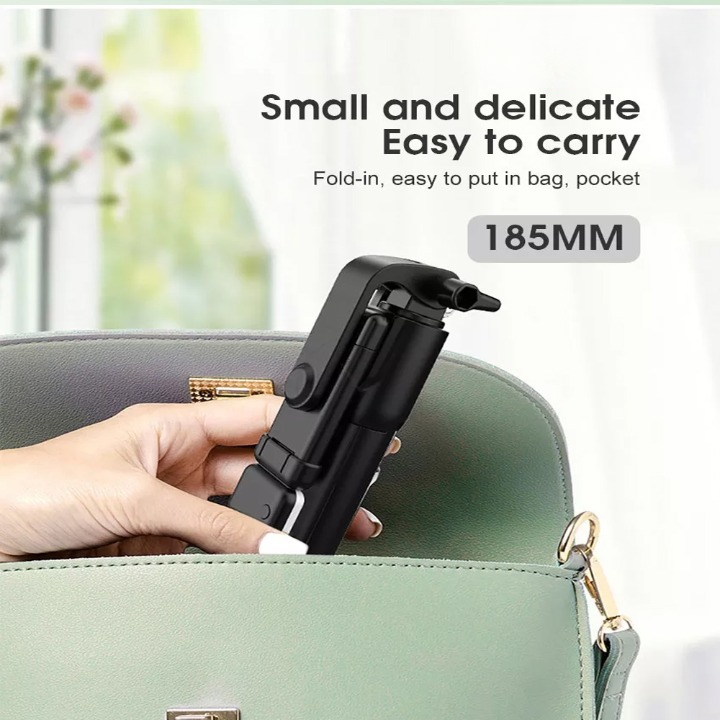 Selfie Stick,LED Light Wireless Bluetooth Foldable Mini Tripod