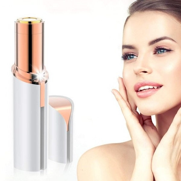 USB Rechargeable Flawless Facial Hair Remover – Painless Women’s Trimmer