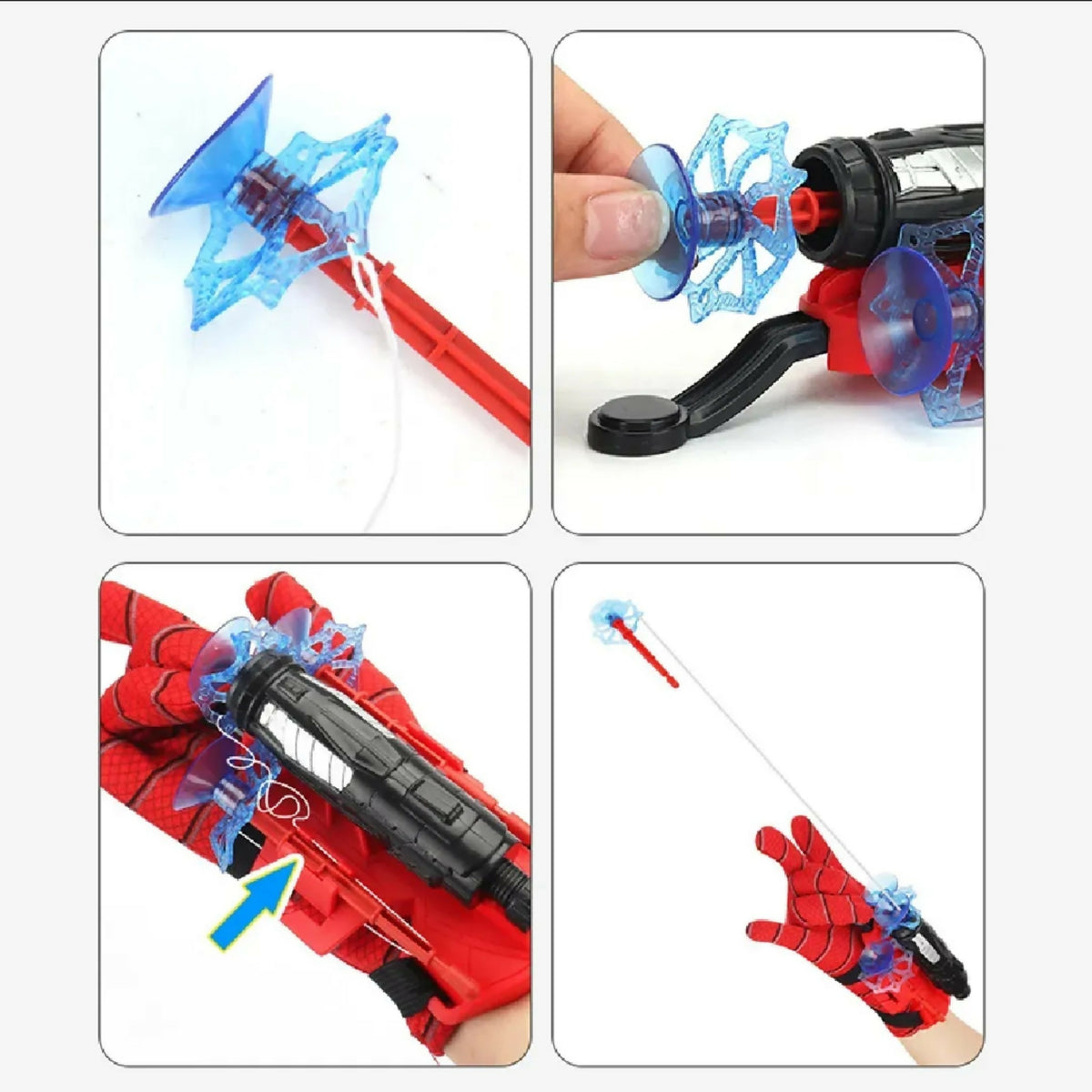 Spider-Man Web Dart Shooter for Kids | Spider Launcher Toy with or Without Gloves