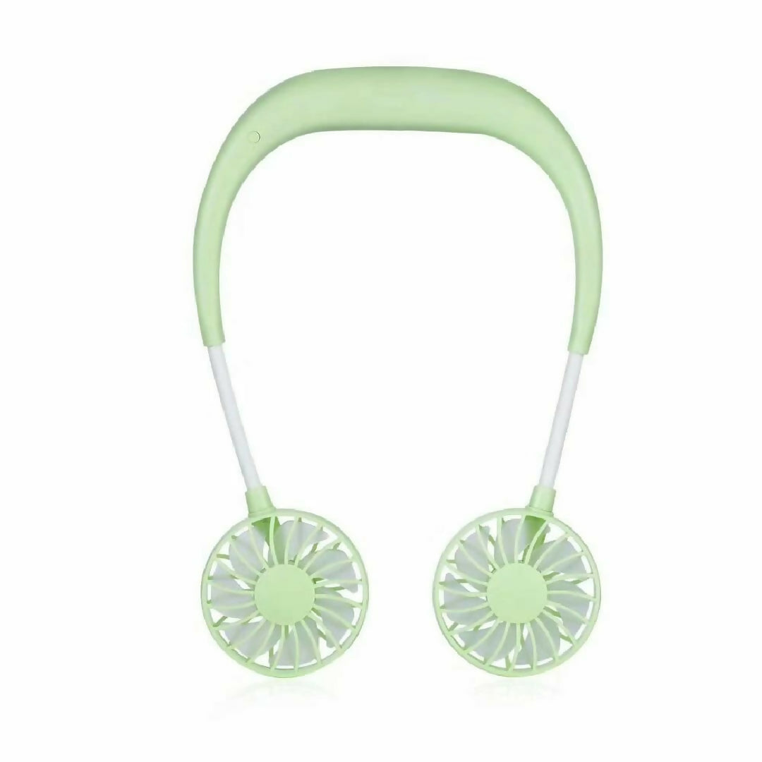 Neck Fan Adjustment Fan Hands-Free Hanging Rechargeable Mini Sports Fans 3 Gears Wearable Sport Fan Random Color