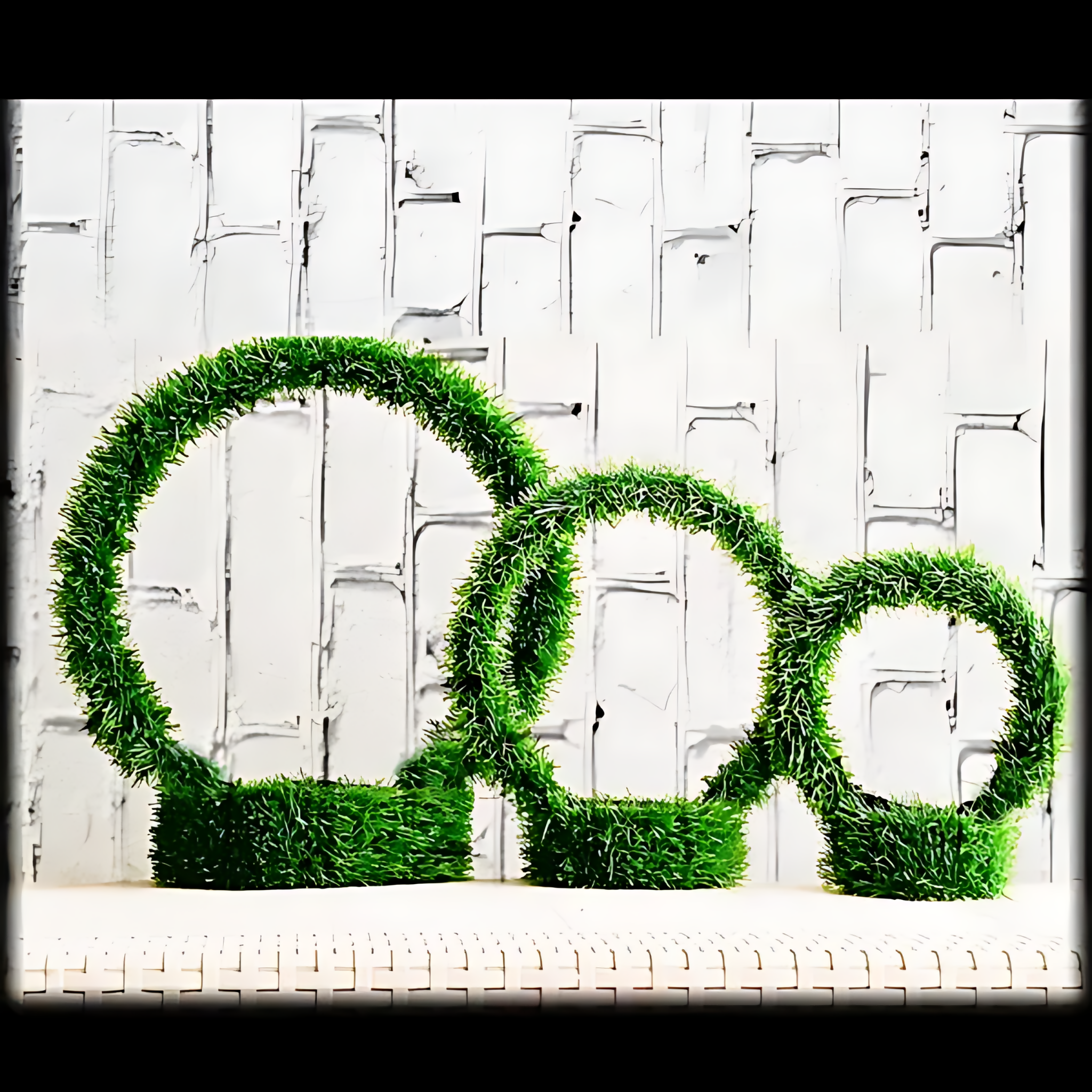 Artificial Grass Basket Set