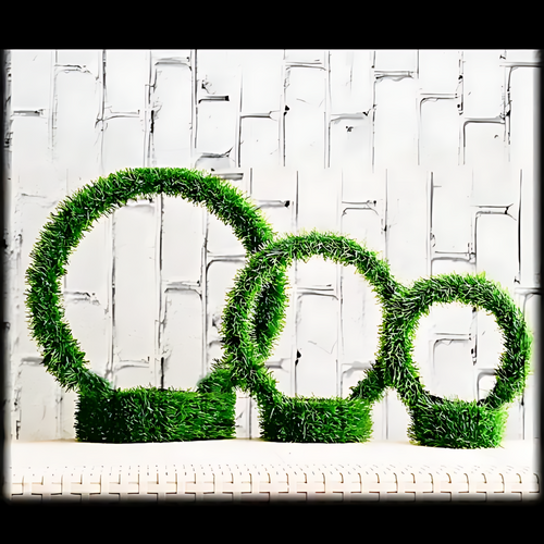 Artificial Grass Basket Set