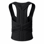 Adjustable Back Support Belt | Posture Corrector | Spine & Shoulder Support Brace | Breathable Upper Back Support for Men & Women - Large