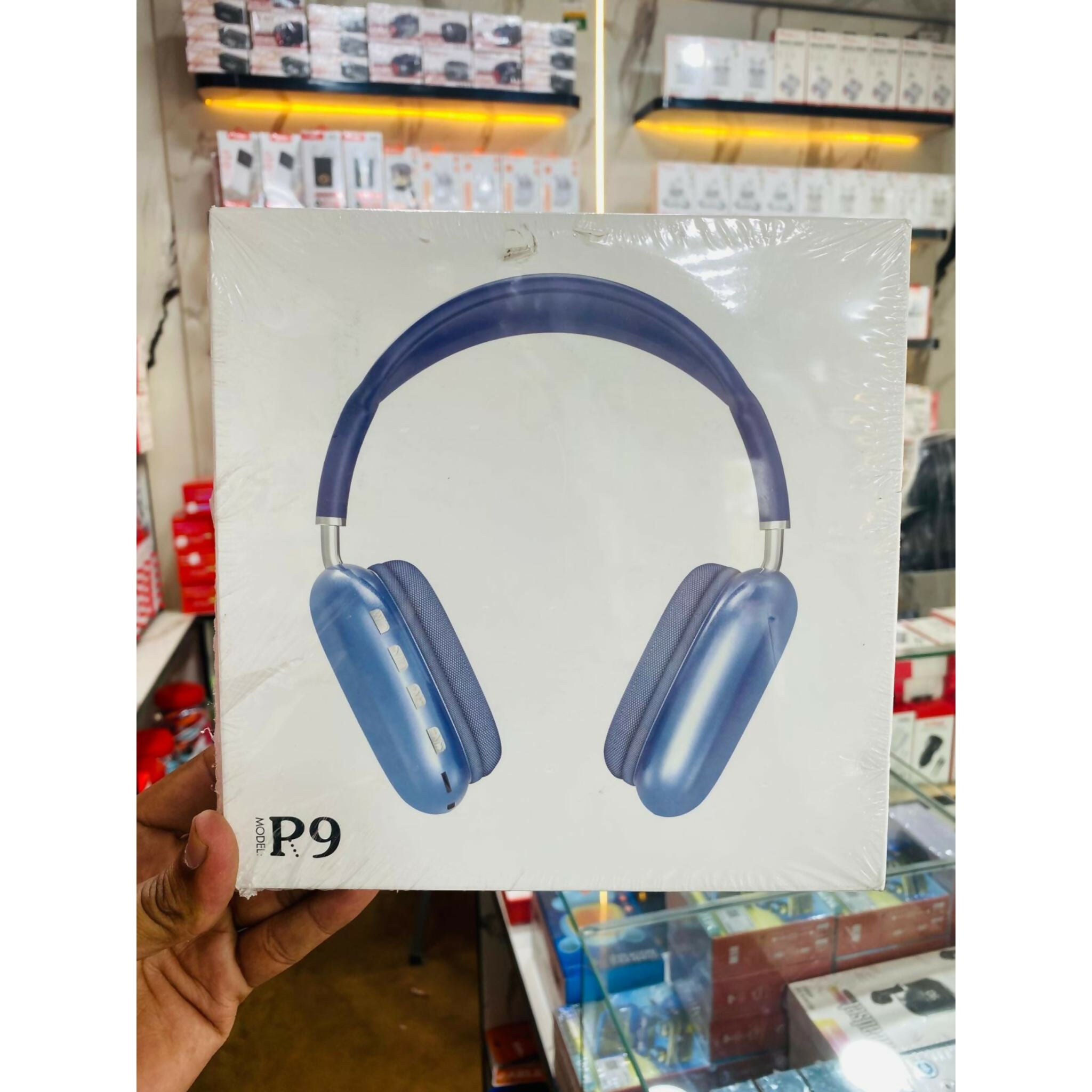 P9 Wireless Bluetooth Headphones – Fidelity Stereo Sound with Foldable Design, Soft Cushion Comfort, and Multi-Mode Playback ( Mix Color)