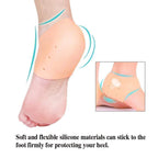 Orthopedic Silicone Heel Protectors, Medical Grade Cushioned Heel Pads (Pair)