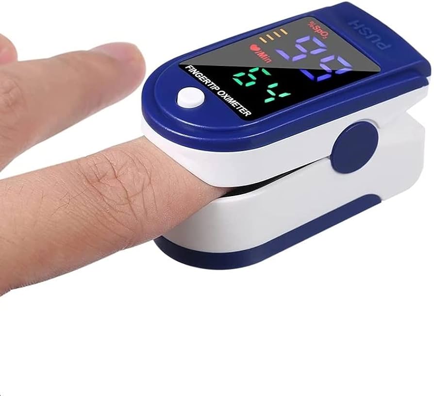 Finger Pulse Oximeter SpO2 Oxygen and Heart Rate Monitor