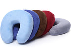 Neck Support Pillow, Ergonomic with Soft Velour Cover and Memory Foam