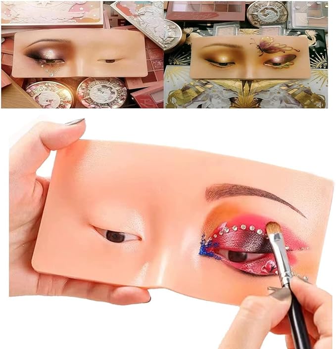 Silicone Mannequin Head Makeup Practice Face Reusable Training Model