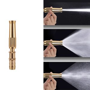 Brass Water Spray Gun Nozzle for Garden Hose and Car Wash