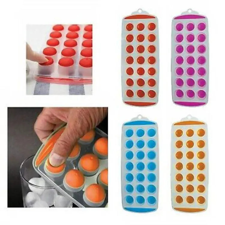 Popup Ice Cube Tray Silicone Mold for Jelly Chocolate and Ice