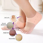 Orthopedic Silicone Heel Protectors, Medical Grade Cushioned Heel Pads (Pair)