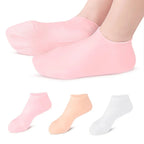 (Combo Pack - Hight Quality) Moisturizing Glove and Socks Set, Silicone Gel Spa  Socks For Dry Cracked Skin &amp; Silicone Jelly Socks Gel Moisturizing Socks Foot Care Protector