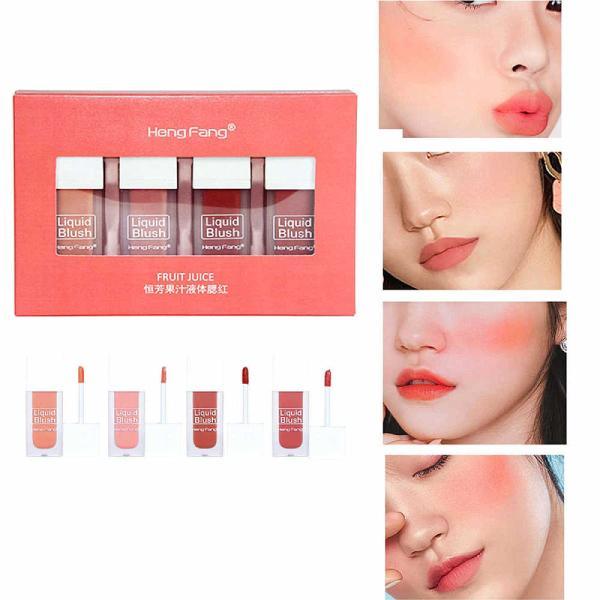 Heng Fang Liquid Blush Lip and Cheek Tint - Set Pack of 4