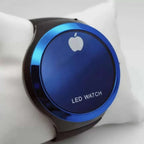Digital Watch, Round Shape Led with Apple Logo, for Unisex