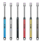 360° Outdoor Kitchen Lighter – USB Rechargeable Electronic Arc Lighter with Flexible Neck, Safety Lock, Windproof & Eco-Friendly Design (Random Colors)