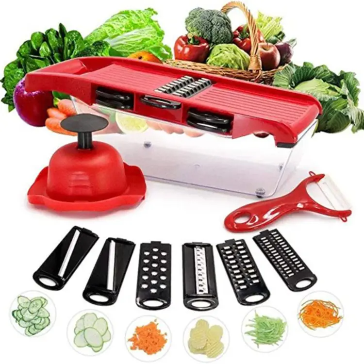 Multi-Functional 10-in-1 Mandoline Vegetable Slicer – Complete Kitchen Cutter