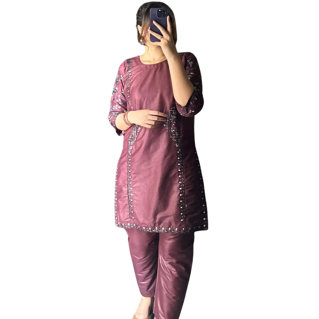 Embroidered Suit, Trendy Side Pocket Design & Premium Cotton Lawn