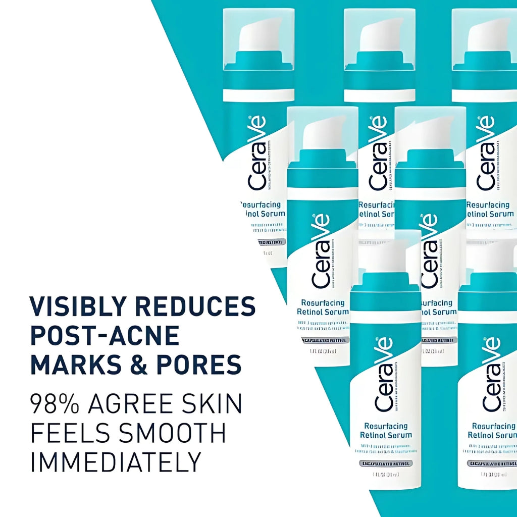 Resurfacing Retinol Serum, Pore Minimizer & Brightening Formula, for Post-Acne Skin