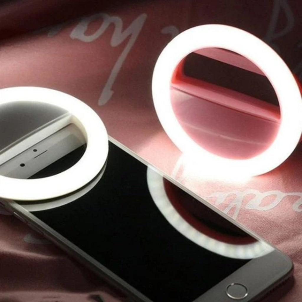 Selfie Ring Light, 3-Level Brightness, 36 LED Phone Light with USB Charging