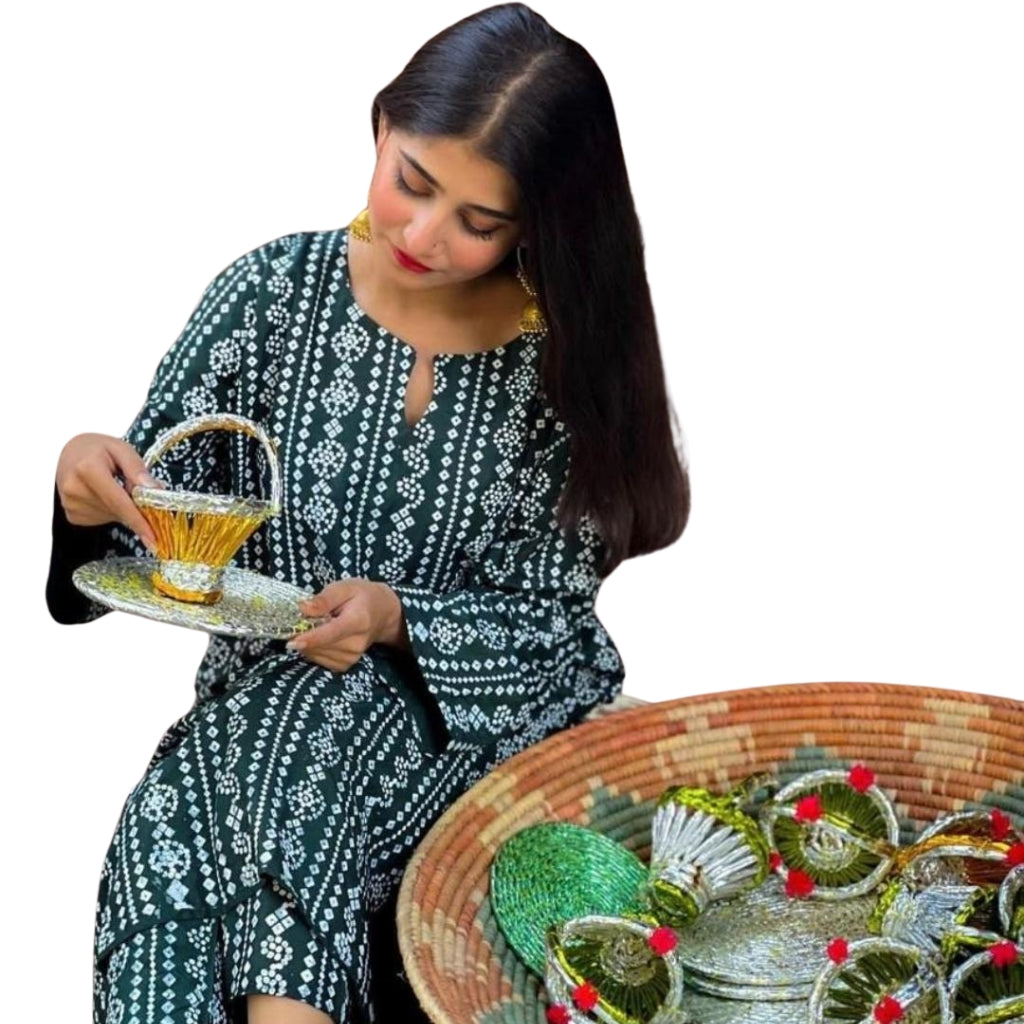 Suit, 2-Piece Chunri Design Stitched Traditional & Elegant, for Women