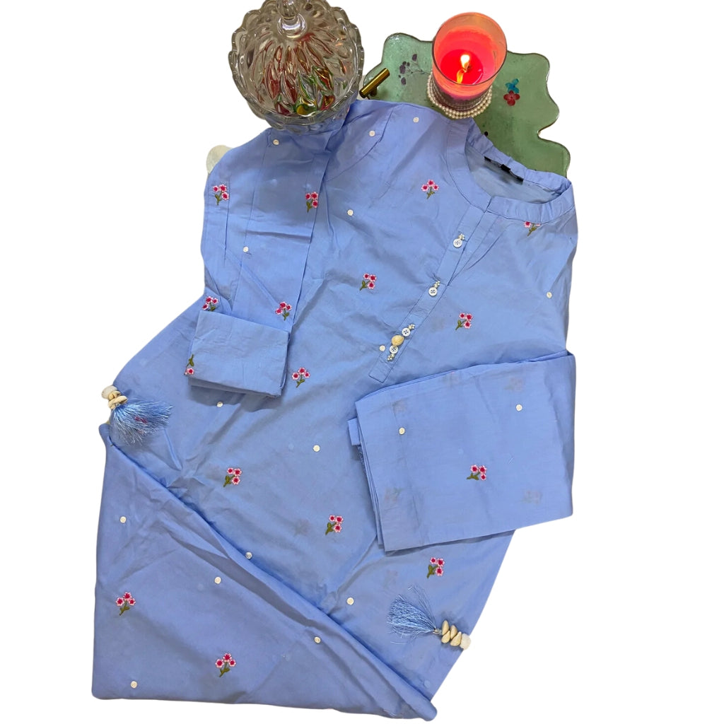 Chandni 2 Pc Cord Set, Luxury Lawn Dress, for Ultimate Comfort